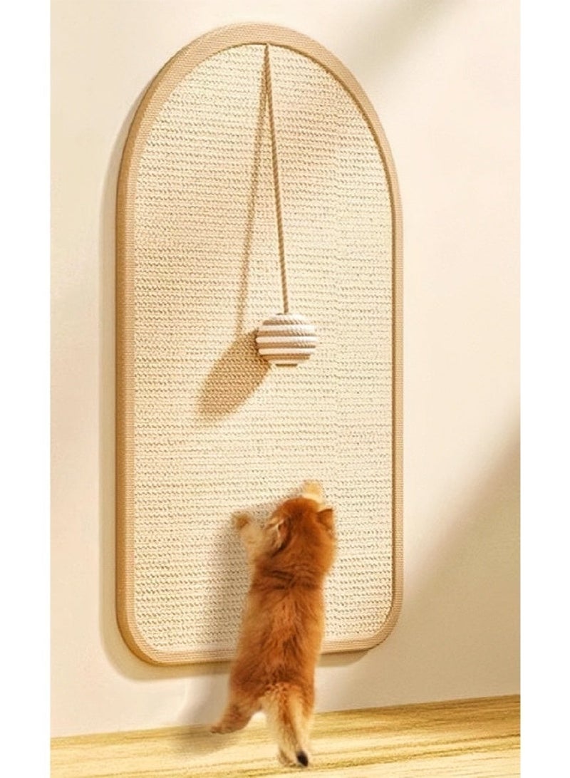 AuliceVerse Fun Hanging Ball Cat Scratching Mat Velcro Backed For Walls Sofas Floors - Image 1